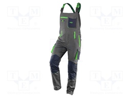 Dungarees; Size: L; grey; PREMIUM; 210g/m2; protective bib pants