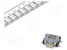 Microswitch TACT; SPST-NO; Pos: 2; 0.05A/12VDC; SMT; none; 2.2N