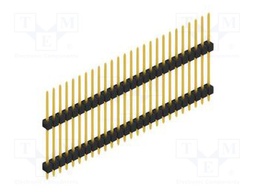 Connector: pin strips; pin header; male; PIN: 26; 2.54mm; THT; 1x26