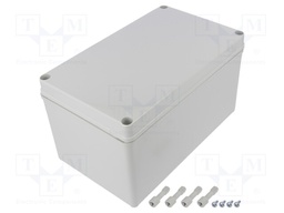 Enclosure: multipurpose; X: 140mm; Y: 230mm; Z: 125mm; PICCOLO; grey