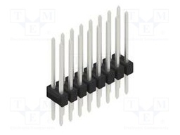 Connector: pin strips; pin header; male; PIN: 16; 2.54mm; THT; 2x8