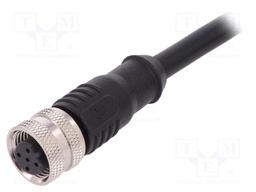 Plug; M12; PIN: 5; female; B code-Profibus; IP67; 60V; 4A; straight