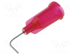 Needle: steel; 0.5"; Size: 25; bent at 90°; 0.25mm