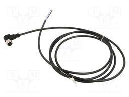Connection lead; M12; PIN: 4; angled; 2m; plug; 4A; -40÷90°C; IP67