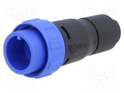 Connector: circular; plug; male; PIN: 4; w/o contacts; for cable
