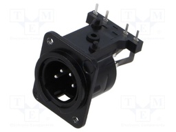 CHASS. CON. MALE 4POLE BAG W/M3