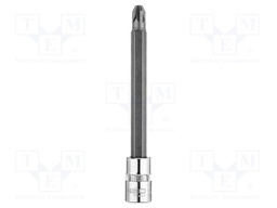 Socket; socket spanner; Bit: Pozidriv®; Size: PZ3; 1/4"; 87mm; long