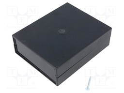 Enclosure: with panel; X: 91mm; Y: 111mm; Z: 35mm; ABS; black