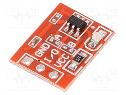 Sensor: touch; capacitive; Channels: 1; IC: TTP223; 2.4÷5.5VDC