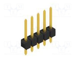 Connector: pin strips; pin header; male; PIN: 5; 2.54mm; THT; 1x5