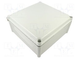 Enclosure: multipurpose; X: 278mm; Y: 278mm; Z: 130mm; with hinges