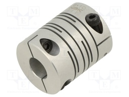 Coupling; Ø: 25mm; Ø1: 8mm; Ø2: 10mm; aluminium