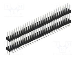 Connector: pin strips; pin header; male; PIN: 56; 2.54mm; SMT; 2x28