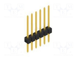 Connector: pin strips; pin header; male; PIN: 6; 2.54mm; THT; 1x6