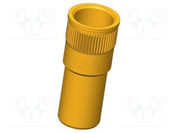 Test probe socket; Contact plating: gold-plated; screw-in; 16mm