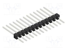 Connector: pin strips; pin header; male; PIN: 13; 2.54mm; SMT; 1x13