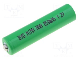 Re-battery: Ni-MH; AAA,R3; 1.2V; 850mAh