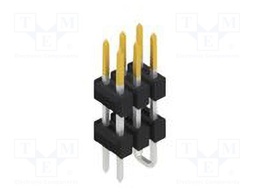 Connector: pin strips; pin header; male; PIN: 6; 2.54mm; SMT; 2x3