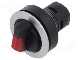 Switch: rotary; 22mm; Stabl.pos: 1; yes; Backlight colour: red; IP65