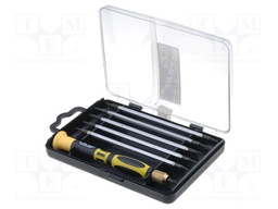 Screwdriver bits; Phillips,Torx,flat; 115mm