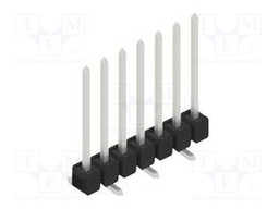 Connector: pin strips; pin header; male; PIN: 7; 2.54mm; SMT; 1x7