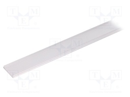 Cover for LED profiles; transparent; 2m; V: F; push-in
