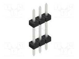 Connector: pin strips; pin header; male; PIN: 3; 2mm; THT; 1x3; 100V