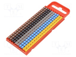 Markers for cables and wires; 2÷2.8mm; polyamide; push-in; L: 3mm