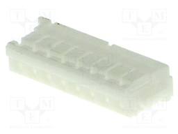 Plug; wire-board; female; ZH; 1.5mm; PIN: 8; w/o contacts; for cable