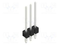 Connector: pin strips; pin header; male; PIN: 3; 2.54mm; THT; 1x3
