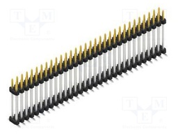 Connector: pin strips; pin header; male; PIN: 62; 2mm; SMT; 2x31