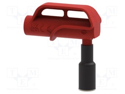 Adapter; 4A; red; Tip diameter: 11mm; Socket size: 4mm; MGP