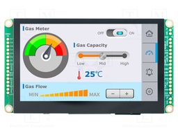 Display: TFT; 4.3"; 480x272; Illumin: LED; Dim: 105.5x67.2x4.6mm