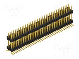 Connector: pin strips; pin header; male; PIN: 72; 1.27mm; SMT; 2x36