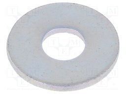 Washer; round; M4; D=12mm; h=1mm; steel; Plating: zinc; DIN: 9021