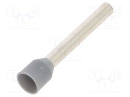 Tip: bootlace ferrule; 2.5mm2; crimped; for cable; insulated; grey