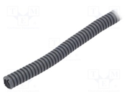 Protective tube; ØBraid : 16mm; dark grey; L: 25m; -25÷60°C