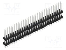 Connector: pin strips; pin header; male; PIN: 66; 2.54mm; THT; 2x33