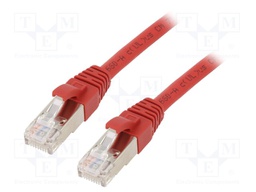 Patch cord; ETHERLINE® Cat.6a,S/FTP; 6a; stranded; Cu; LSZH; red