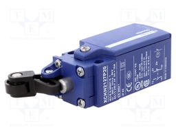 Limit switch; lever R 22mm, plastic roller Ø14mm; NO + NC; 10A