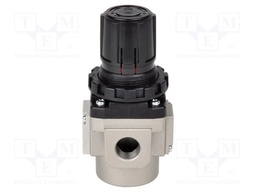 Compressed air regulator; G 3/8"; inside; 1600l/min; aluminium