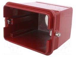 Enclosure: for HDC connectors; 180 °C; size 104.62; IP65; PG36