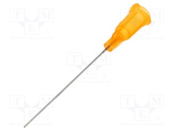 Needle: steel; 1.5"; Size: 23; straight; 0.33mm; Mounting: Luer Lock