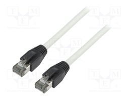 Patch cord; S/FTP; Cat 8.1; stranded; Cu; LSZH; grey; 3m; 26AWG
