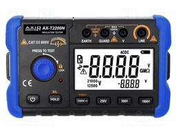 Meter: insulation resistance; LCD; (1999); VAC: 750V; ±(1%+6digit)