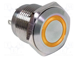 Switch: vandal resistant; Pos: 2; SPST-NO; 2A/48VDC; IP65; OFF-(ON)