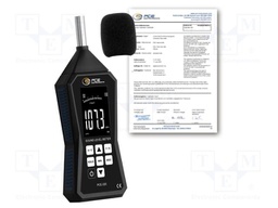 Meter: sound level; LCD; Sound level: 30÷130dB; 31.5÷8000Hz; IP52