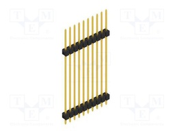 Connector: pin strips; pin header; male; PIN: 10; 2.54mm; THT; 1x10