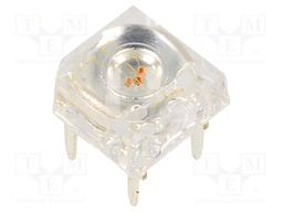 LED Super Flux; 7.62x7.62mm; red; 120°; Front: convex; 60mA