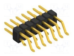 Connector: pin strips; pin header; male; PIN: 14; 2.54mm; SMT; 2x7